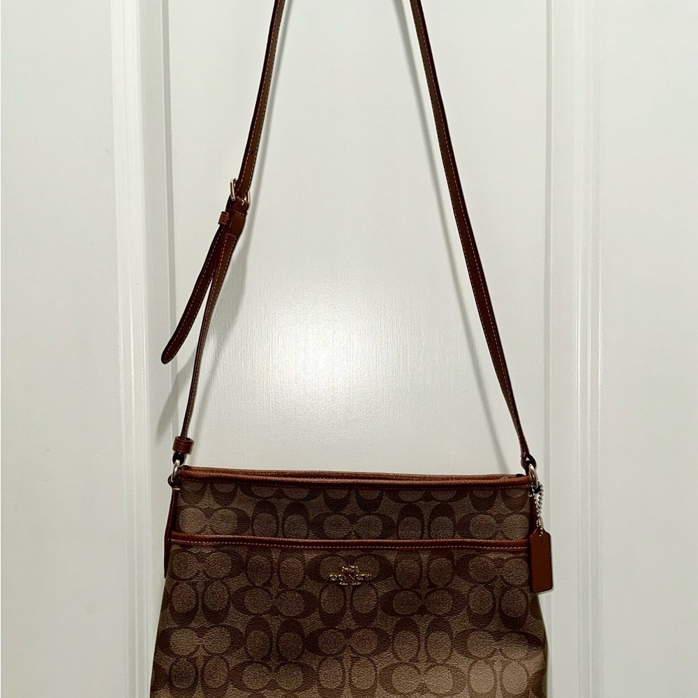 Coach Brown Signature Crossbody Bag